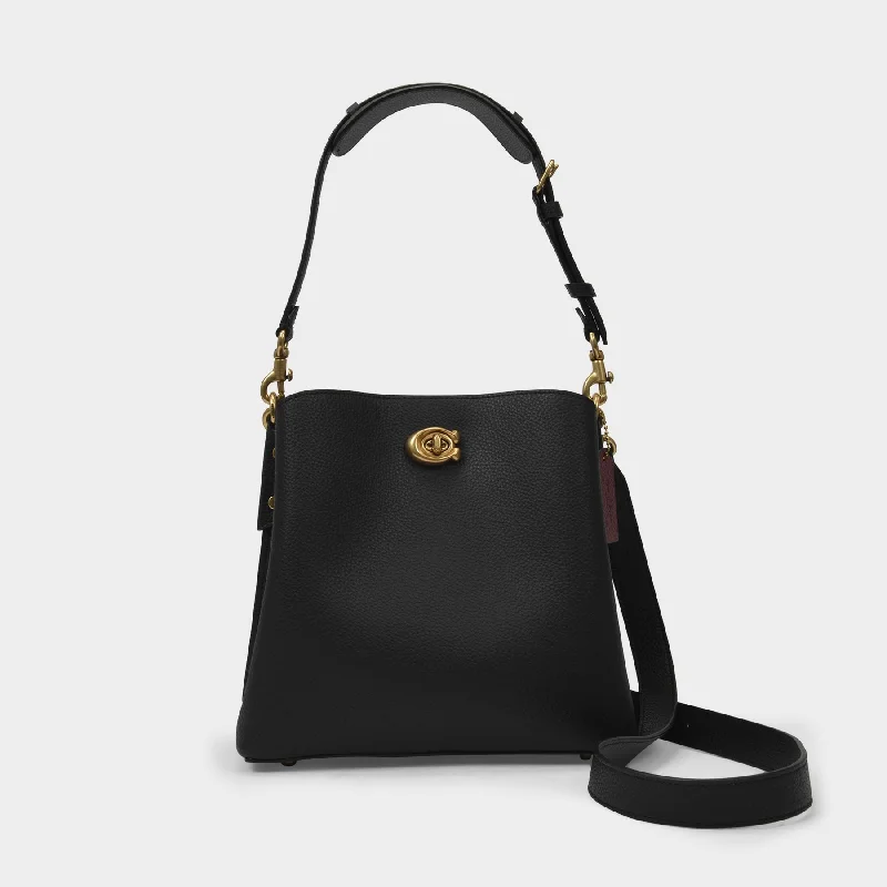 Willow Bucket Hobo Bag - Coach - Black - Leather