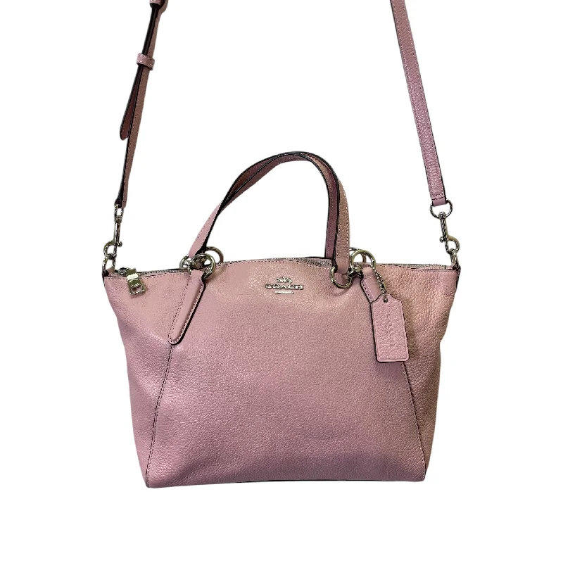 Handbag Designer By Coach In Pink, Size:Medium