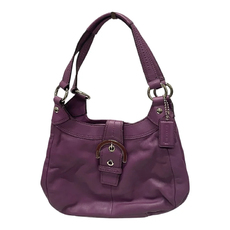 Handbag Designer By Coach In Purple, Size:Medium