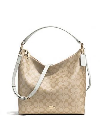 Coach Celeste Convertible Hobo in Signature Coated Canvas