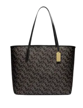 Coach City Tote With Coach Monogram Print