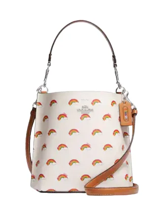 Coach Mollie Bucket Bag 22 With Rainbow Print