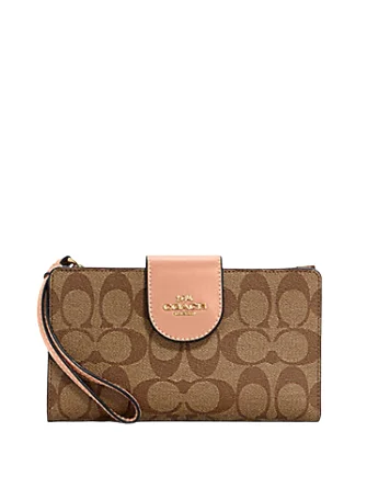 Coach Tech Wallet In Colorblock Signature Canvas