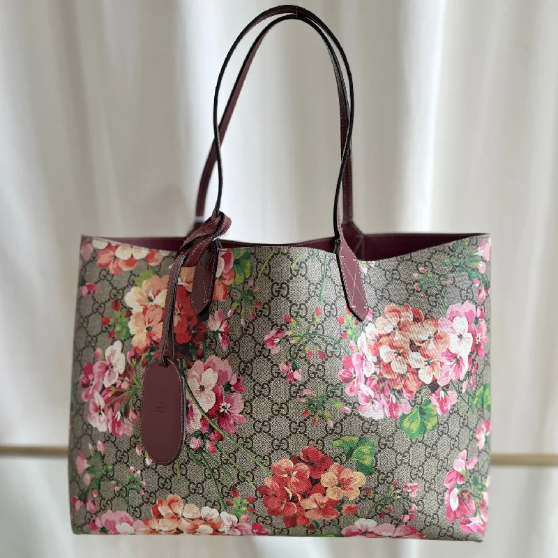 GUCCI GG Blooms Medium Reversible Tote