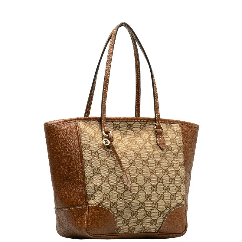 GUCCI Tote Shoulder Bag in Monogram Canvas Brown 353119