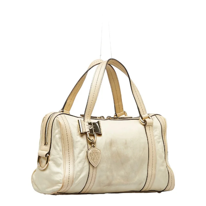 GUCCI Gucci 181487 Handbag Leather White Ladies Gucci