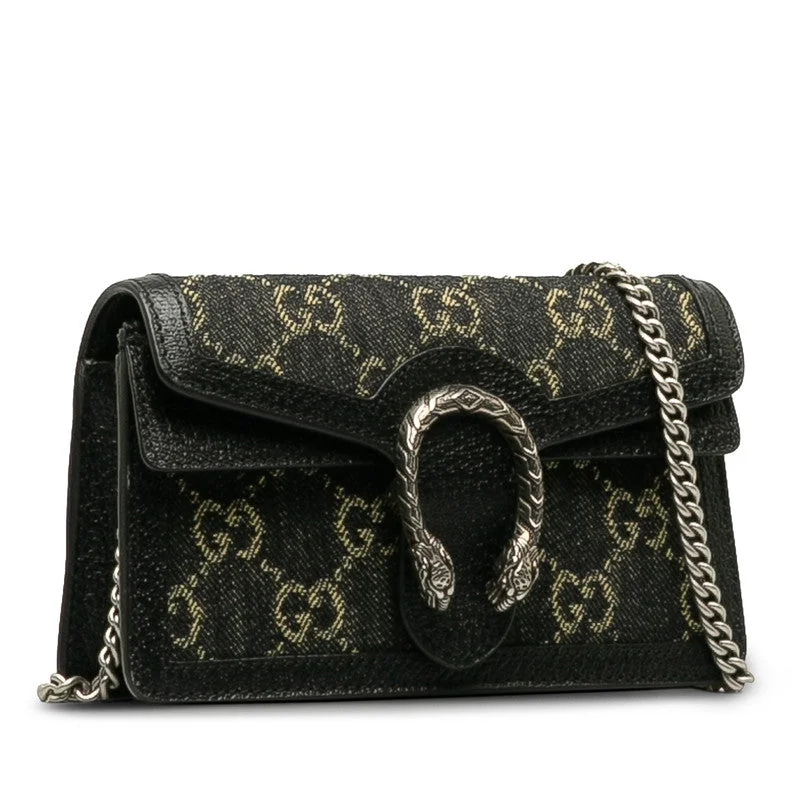 GUCCI Gucci 476432 Shoulder Bag Canvas/Leather Black Lady Gucci