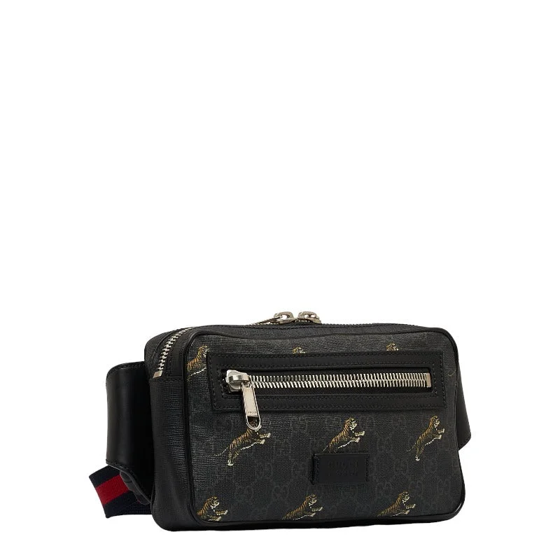 GUCCI Supreme Belt Bag in Monogram 474298 Men’s Black