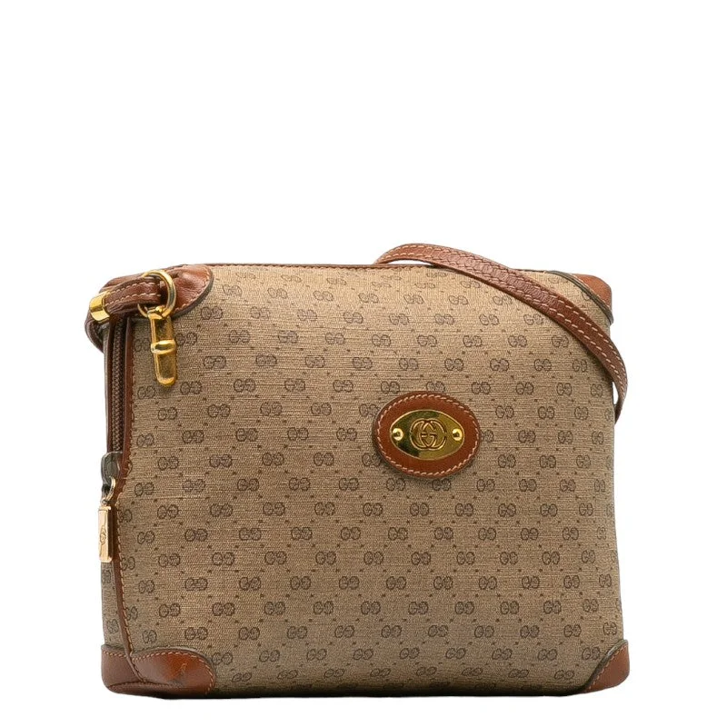 Gucci Old Gucci GG Pattern Diagonal Shoulder Bag 007 115 4916 Brown