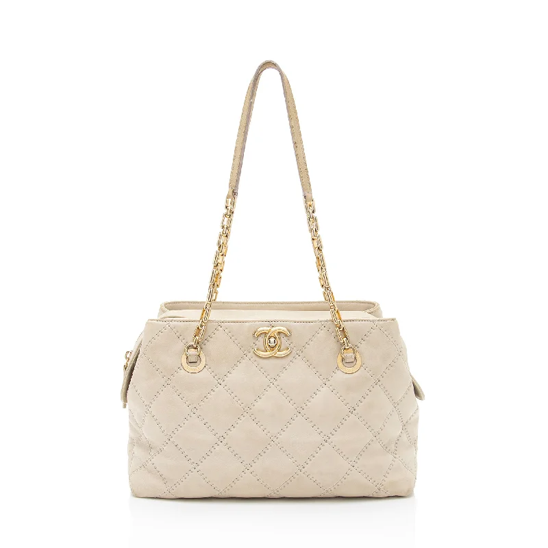 Chanel Calfskin Retro Chain Tote (SHF-syaS0b)