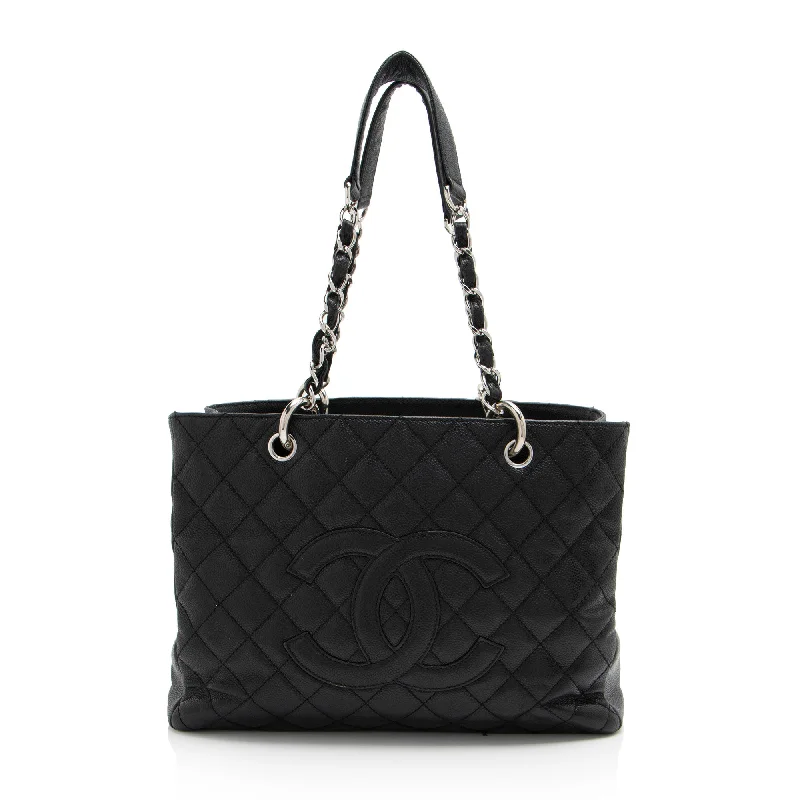 Chanel Caviar Leather Grand Shopping Tote (SHF-7NDD2a)