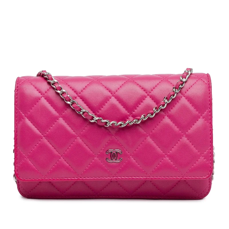 Chanel CC Quilted Lambskin Wallet On Chain (SHG-CEhNf2)