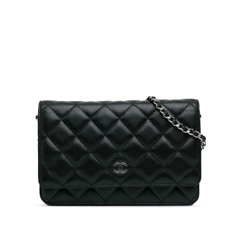 Chanel CC Quilted Lambskin Wallet On Chain (SHG-FJ9bzv)