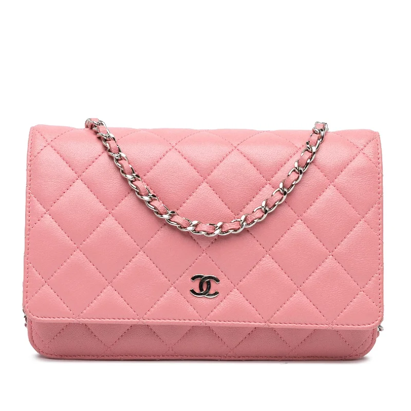 Chanel CC Quilted Lambskin Wallet On Chain (SHG-QKPR3a)