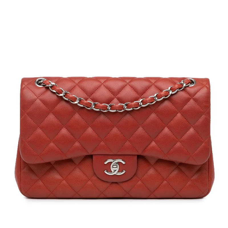 Chanel Jumbo Classic Caviar Double Flap (SHG-8wgrpv)