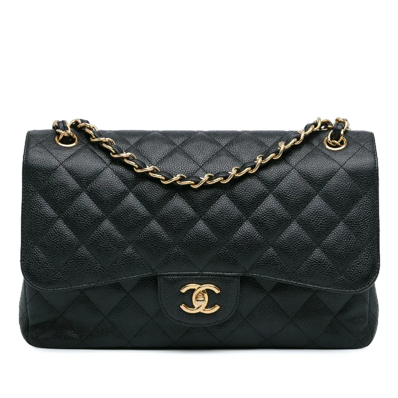 Chanel Jumbo Classic Caviar Double Flap (SHG-DrtEqA)