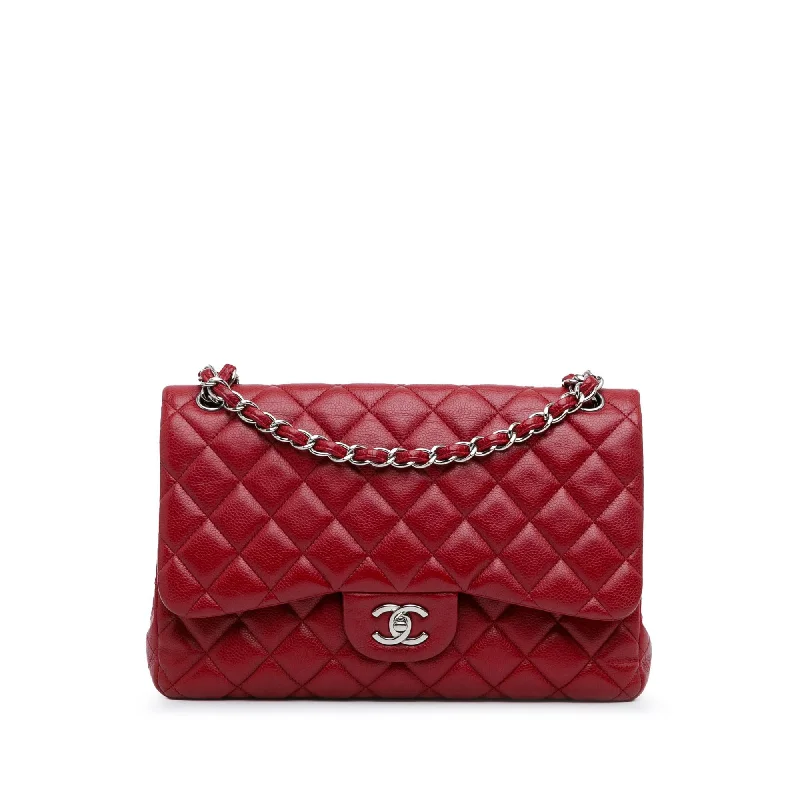 Chanel Jumbo Classic Caviar Double Flap (SHG-gVBzob)