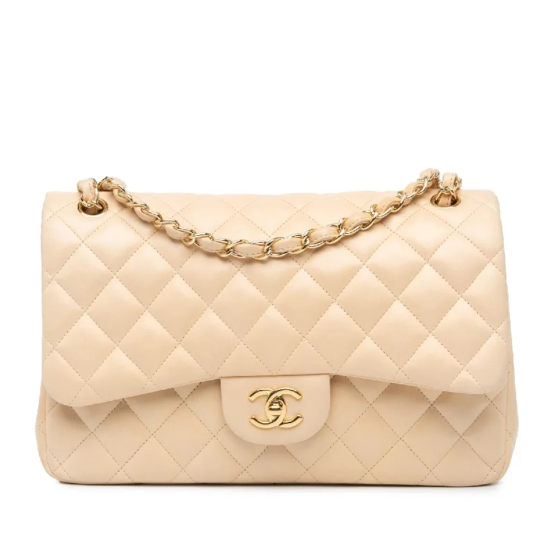 Chanel Jumbo Classic Lambskin Double Flap (SHG-jsrSIe)