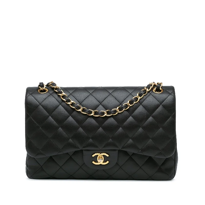 Chanel Jumbo Classic Lambskin Double Flap (SHG-mRKw0w)