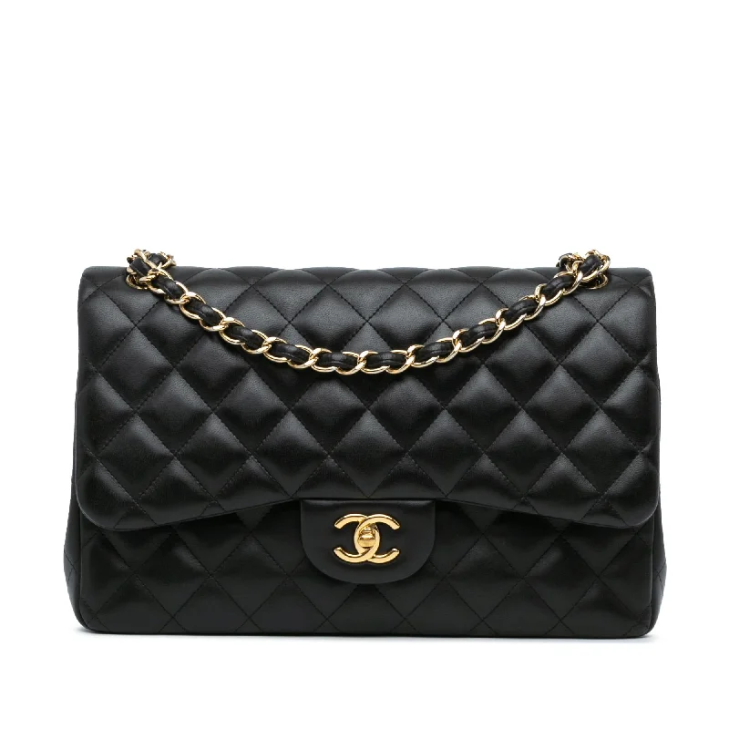 Chanel Jumbo Classic Lambskin Double Flap (SHG-np3lhQ)