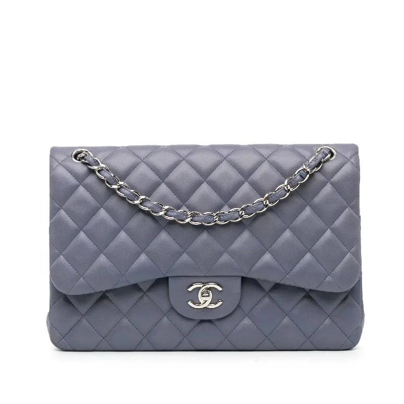 Chanel Jumbo Classic Lambskin Double Flap (SHG-RWYwGr)