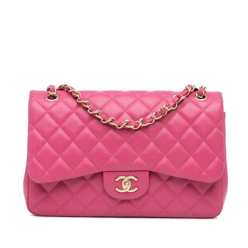 Chanel Jumbo Classic Lambskin Double Flap (SHG-u6IBkC)