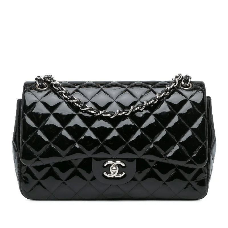 Chanel Jumbo Classic Patent Double Flap (SHG-vKYDDo)