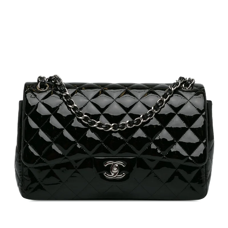 Chanel Jumbo Classic Patent Double Flap (SHG-VxoOgX)