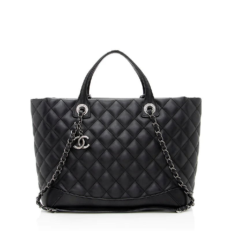 Chanel Lambskin Easy Small Shopping Tote (SHF-21284)