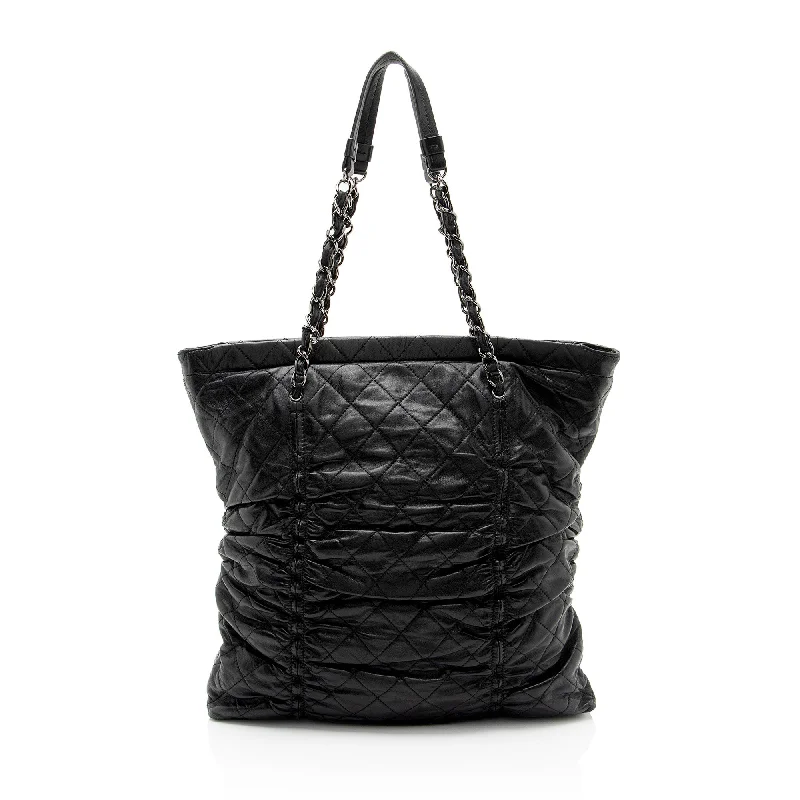 Chanel Lambskin Sharpei N/S Tote (SHF-KFbZTz)