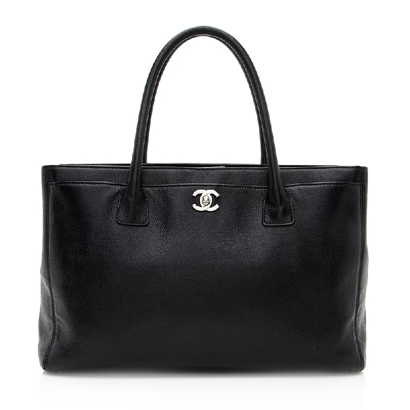 Chanel Leather Cerf Classic Executive Tote (SHF-19974)