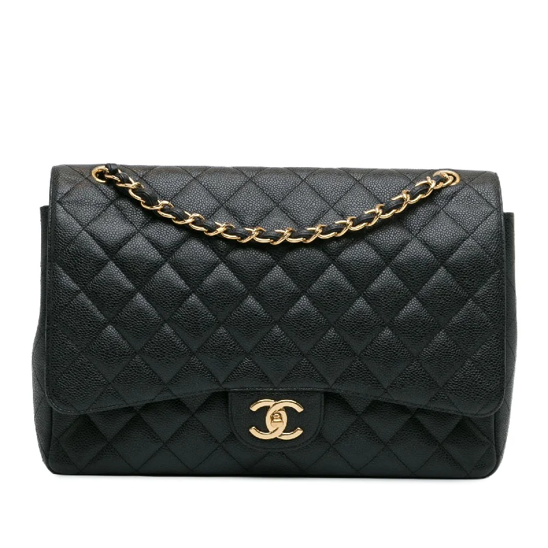 Chanel Maxi Classic Caviar Double Flap (SHG-LTyf3Q)