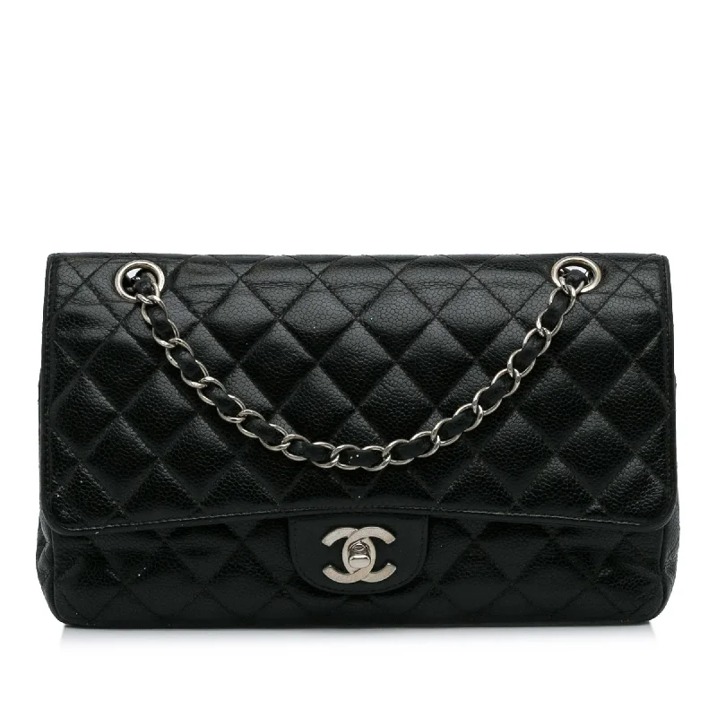 Chanel Medium Classic Caviar Double Flap (SHG-WNK0ZG)