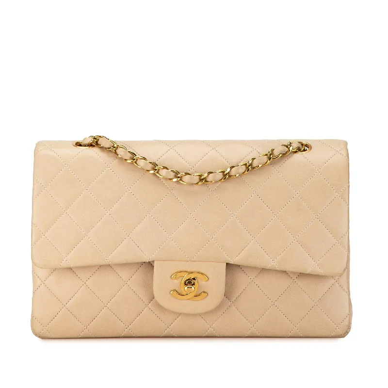 Chanel Medium Classic Lambskin Double Flap (SHG-65y48i)