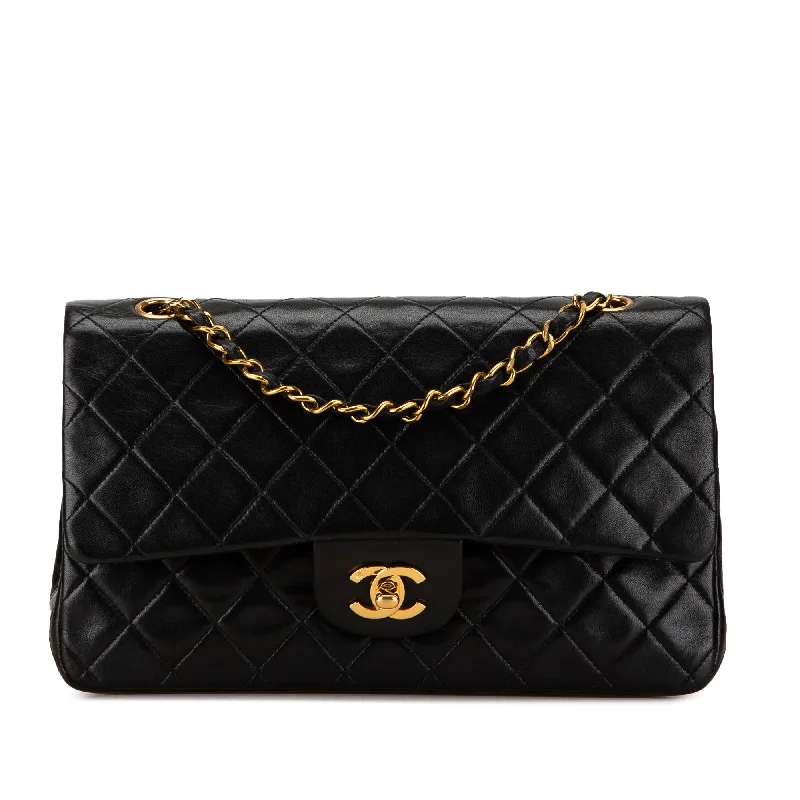 Chanel Medium Classic Lambskin Double Flap (SHG-EItNre)