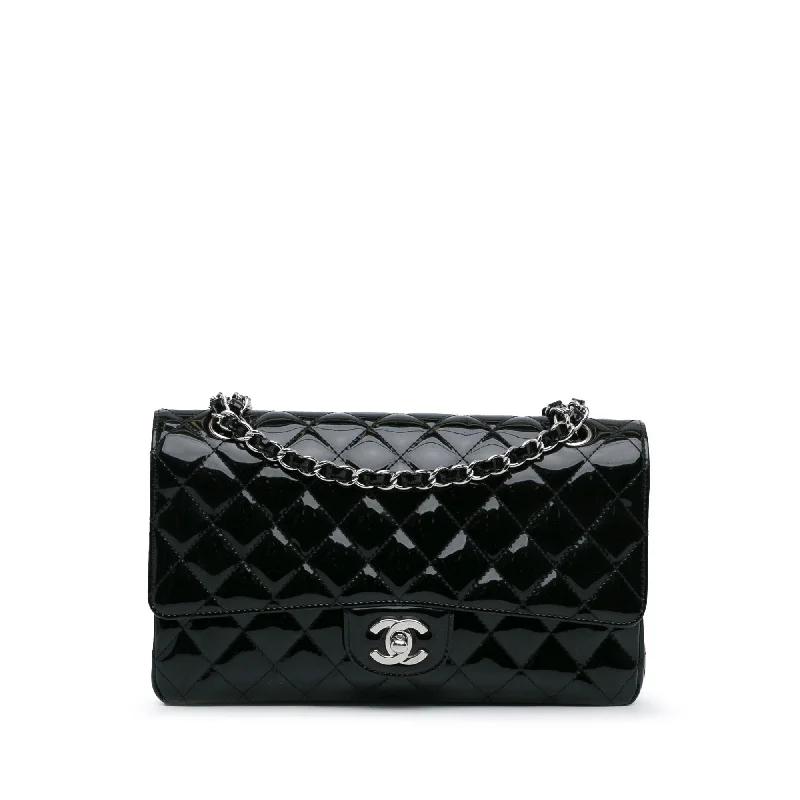 Chanel Medium Classic Patent Double Flap (SHG-YMfskG)