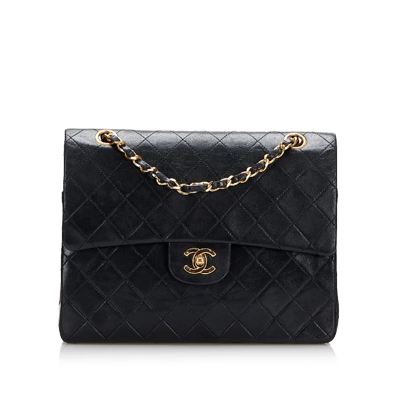 Chanel Medium Tall Classic Lambskin Double Flap (SHG-mGpVGD)