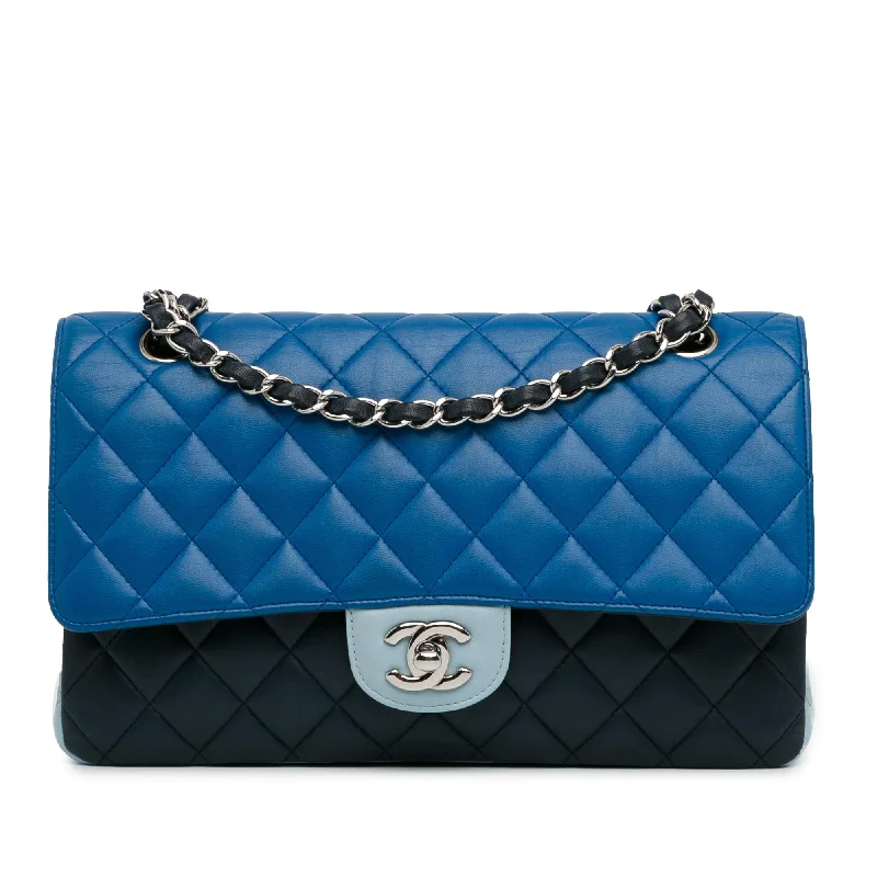 Chanel Medium Tricolor Lambskin Double Flap (SHG-9xy5Fb)