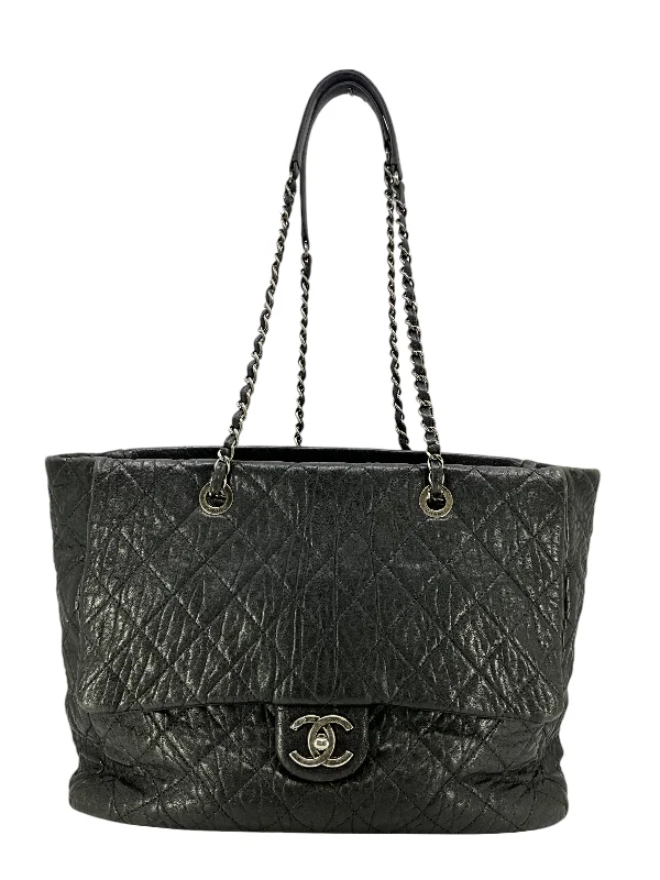 CHANEL Quilted Calfskin Large Duo Tote