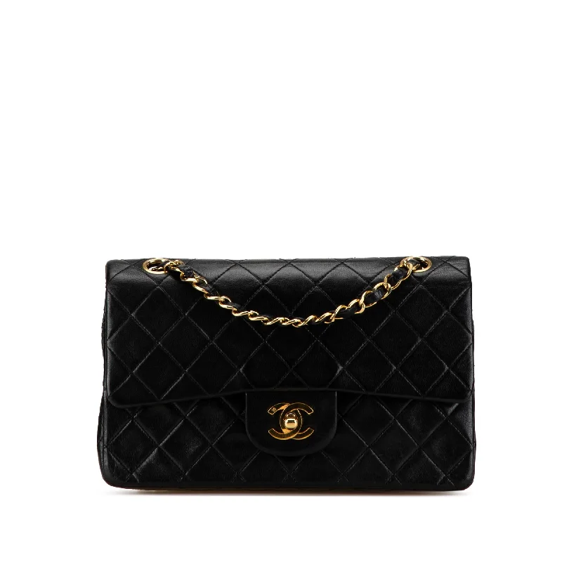 Chanel Small Classic Lambskin Double Flap (SHG-4PLN3c)