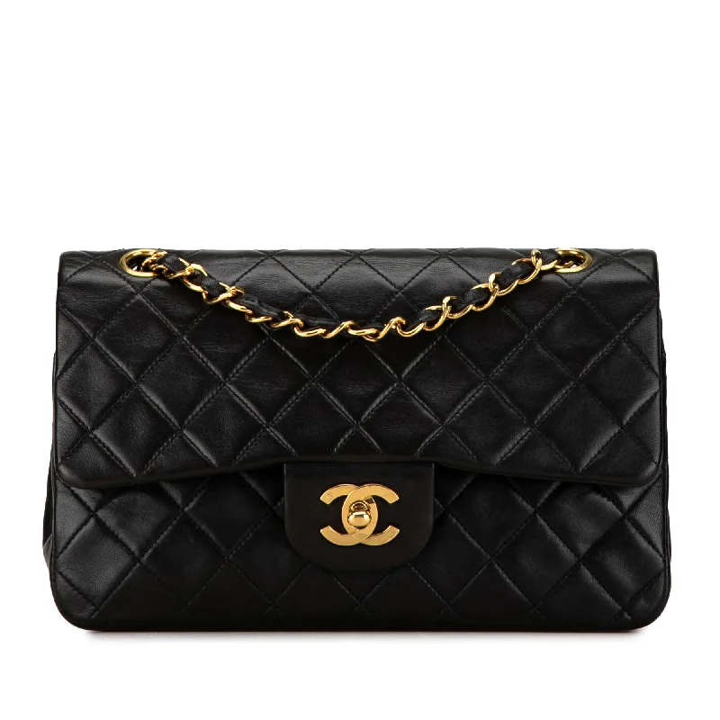 Chanel Small Classic Lambskin Double Flap (SHG-FgW8Qu)