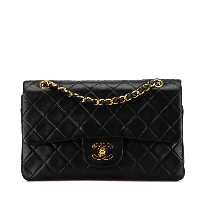 Chanel Small Classic Lambskin Double Flap (SHG-OOHqjQ)