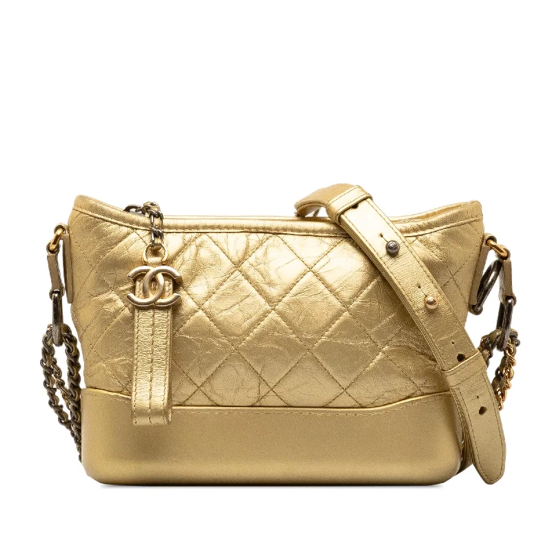 Chanel Small Metallic Lambskin Gabrielle Crossbody (SHG-RgUmSZ)