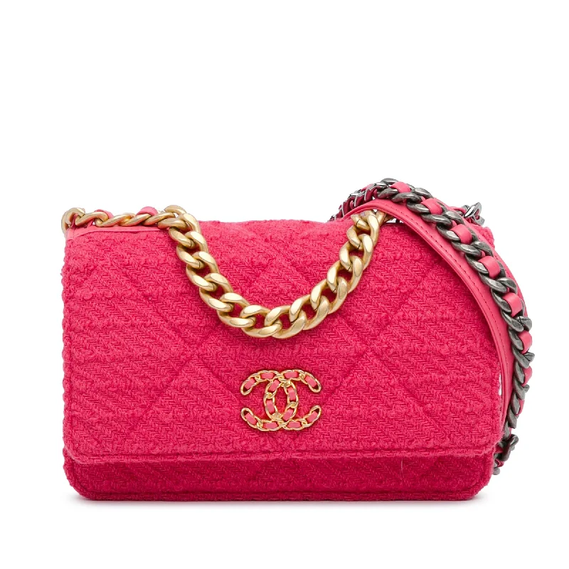 Chanel Tweed 19 Wallet On Chain (SHG-foUaPL)