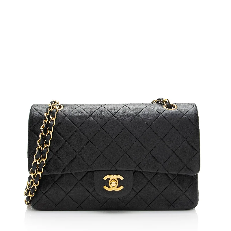 Chanel Vintage Lambskin Classic Medium Double Flap Bag (SHF-HOBE3O)