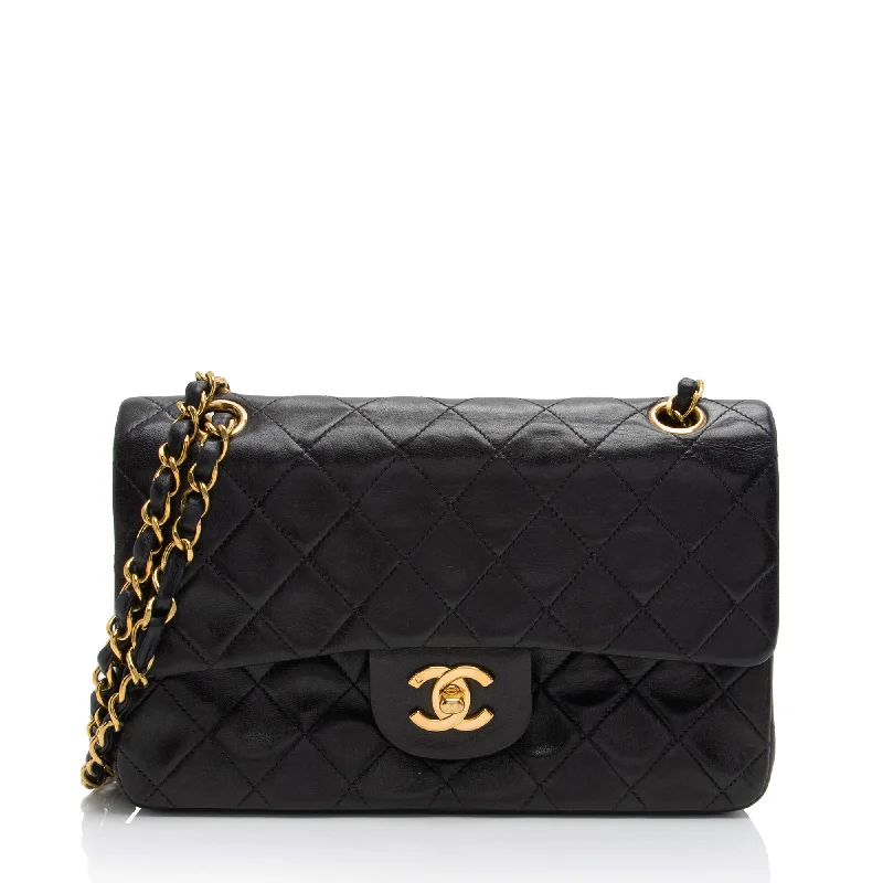 Chanel Vintage Lambskin Classic Small Double Flap Bag (SHF-wNnnBD)