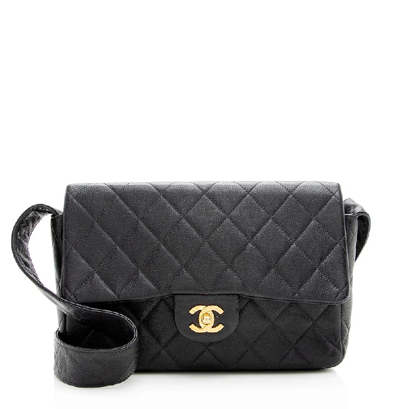 Chanel Vintage Quilted Leather Flap Shoulder Bag (SHF-18935)