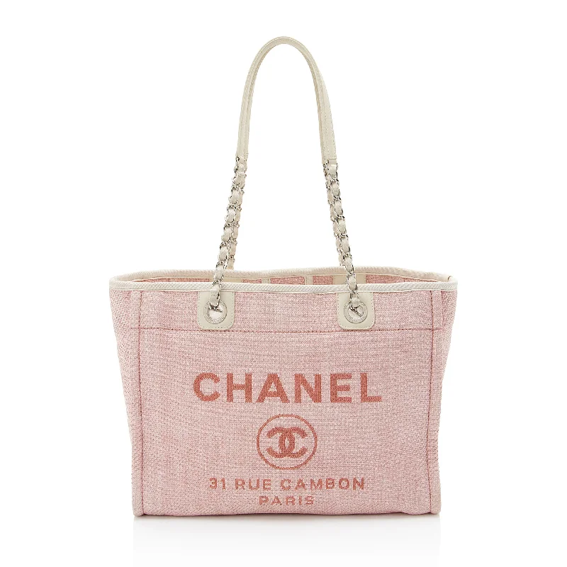 Chanel Woven Straw Deauville Small Tote (SHF-dndV47)