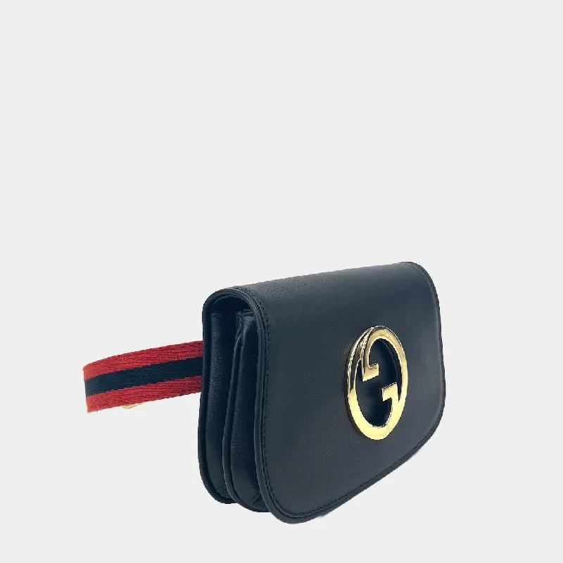 GUCCI Blondie Belt Bag w/Red & Blue Web Strap