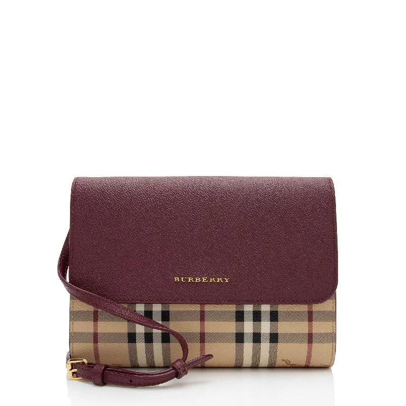 Burberry Haymarket Check Loxley Crossbody Bag (SHF-IyuLTa)